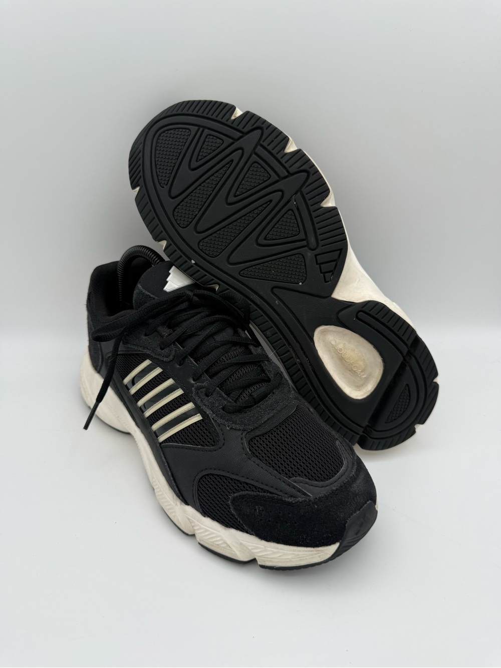 Women's Adidas Crazychaos 2000 Black White Comfort Athletic Lifestyle Shoes Sz 8